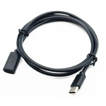 Кабель-удлинитель Buro USB Type-C (m) USB Type-C (f) 2м (BU-EXT-TYPEC-2M) черный, фото 