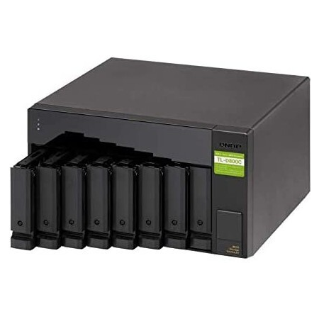 Полка расширения сетевого хранилища без дисков SMB QNAP TL-D800C USB 3.2 Gen 2 Type-C JBOD storage enclosure, 8-tray 3,5/2,5 w/o HDD. desktop version., фото 