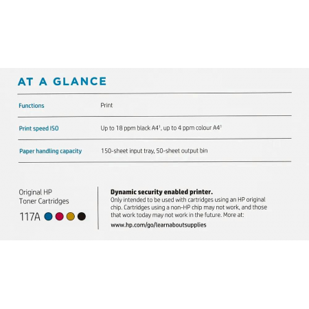 Принтер Лазерный, HP Color Laser 150a, 4ZB94A#B19, (A4,600x600dpi, (18(4)ppm, 64Mb, USB 2.0), фото , изображение 15