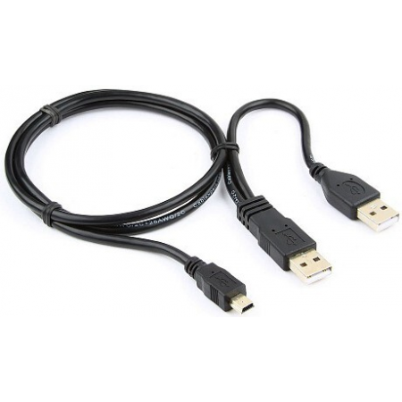 Кабель Gembird/Cablexpert CCP-USB22-AM5P-3 USB 2.0 Pro Кабель , 2xAM/miniBM 5P, 0.9м, экран, черный, фото 