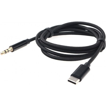 Кабель-переходник USB Cablexpert CCAB-CM35M-1M-B, Type-C/Jack3.5, Mobile, 1м, черн, коробка, фото 