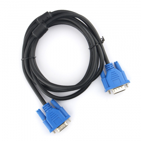 Кабель VGA Pro Cablexpert CC-PVGA-3M, 15M/15M, 3.0м, экран, феррит. кольца, пакет, фото 