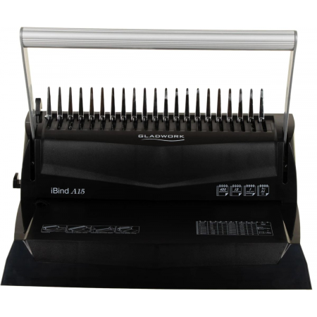 Переплетчик Gladwork iBind A15 A4/перф.15л.сшив/макс.450л./пластик.пруж.-51мм), фото , изображение 2