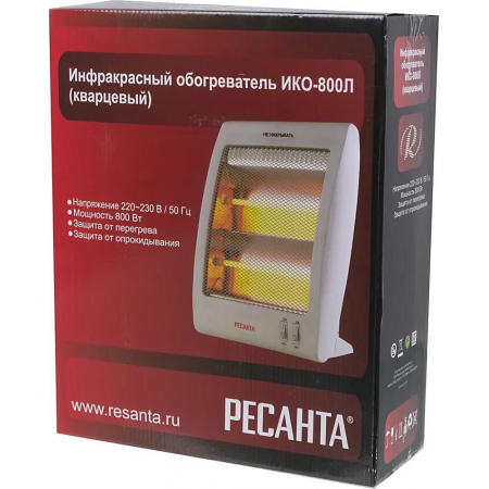 Обогреватель инфракрасный Ресанта ИКО-800Л 800Вт белый, фото , изображение 12