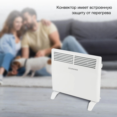 Конвектор Starwind SHV1010 1000Вт белый, фото , изображение 5