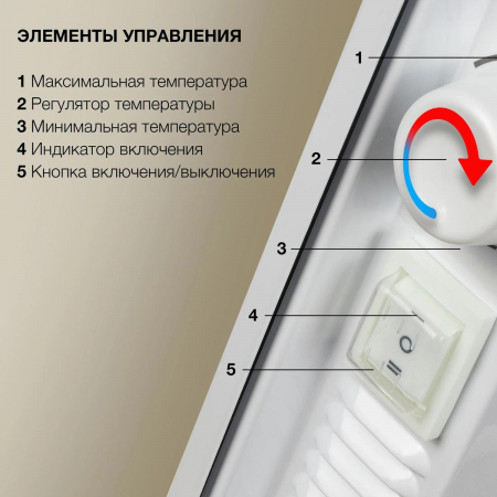 Конвектор Starwind SHV5210 1000Вт белый, фото , изображение 4