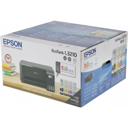 МФУ струйный Epson L3210 A4 USB черный, фото , изображение 16