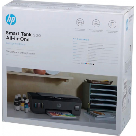 МФУ струйный HP Smart Tank 500 AIO, A4, цветной, струйный, черный (4sr29a), фото , изображение 19
