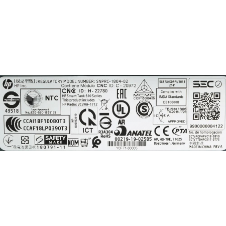 Струйные МФУ HP Smart Tank 615 (Y0F71A), фото , изображение 15