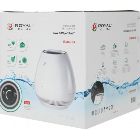 Мойка воздуха Royal Clima Bianco RAW-B350/4.2E-WT 15Вт белый, фото , изображение 10