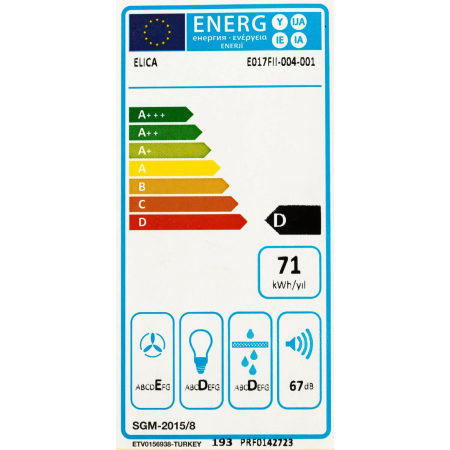 Вытяжка встраиваемая Elica Era C IX/A/52 нержавеющая сталь управление: кнопочное (1 мотор), фото , изображение 18