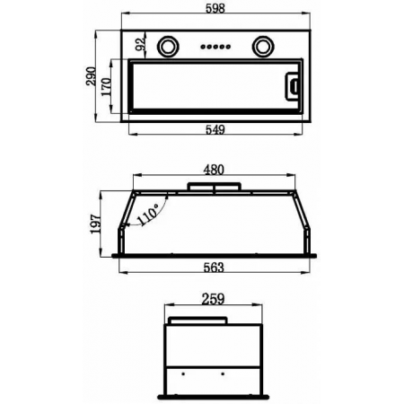 Встраиваемая вытяжка MAUNFELD THAMES 601PM серебристый, фото , изображение 14