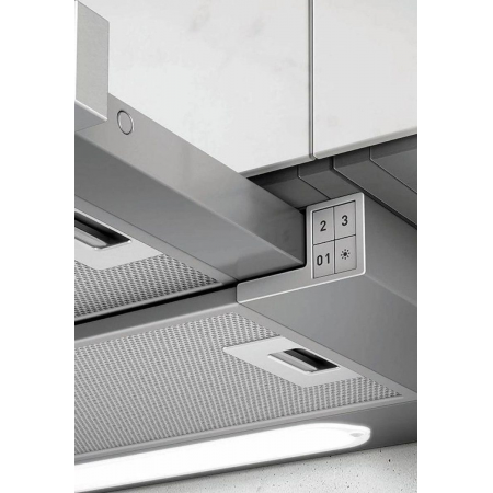 Вытяжка встраиваемая Elica Elite 14 Lux GRVT/A/60 черный/нержавеющая сталь управление: кнопочное (1 мотор), фото , изображение 2