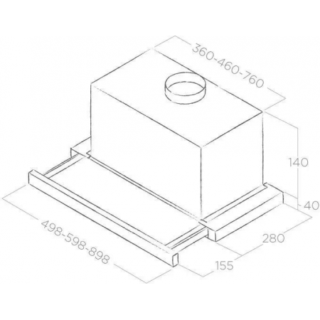 Вытяжка встраиваемая Elica Elite 14 Lux WH/A/50 белый управление: кнопочное (1 мотор), фото , изображение 2