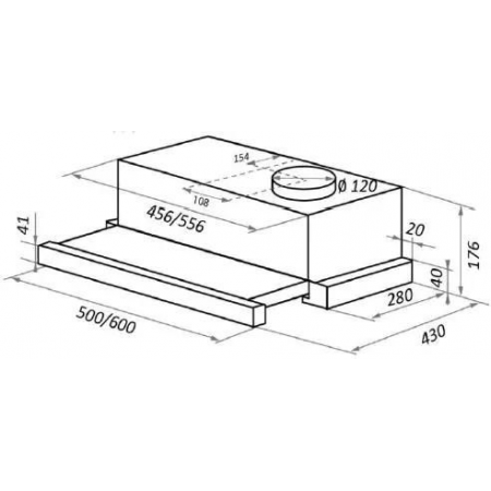 Вытяжка HOMSair FLAT 50 Нержавейка, фото , изображение 17