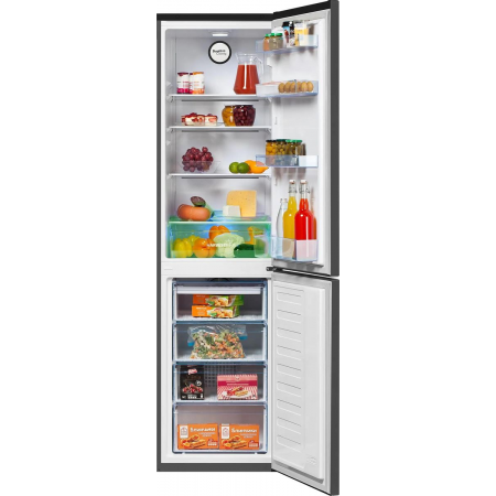 Холодильник Beko B3R0CNK332HG темно-серый двухкамерный 200/100л морозилка снизу, No Frost, фото , изображение 3