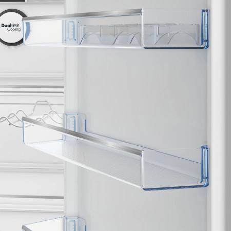 Холодильник Beko B5RCNK403ZWB черный 257/100л двухкамерный морозилка снизу, No Frost, фото , изображение 7