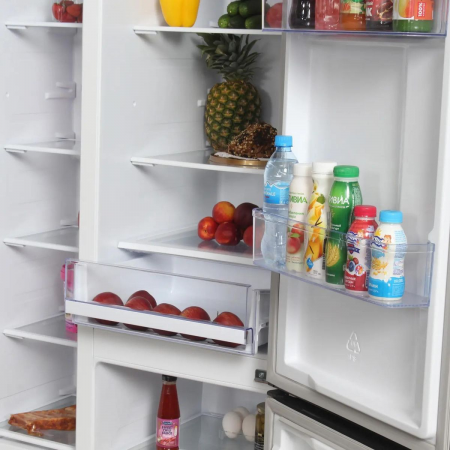 Холодильник Hyundai CS5073FV шампань стекло трехкамерный инвертер Side by Side 292/167л морозилка сбоку, фото , изображение 13