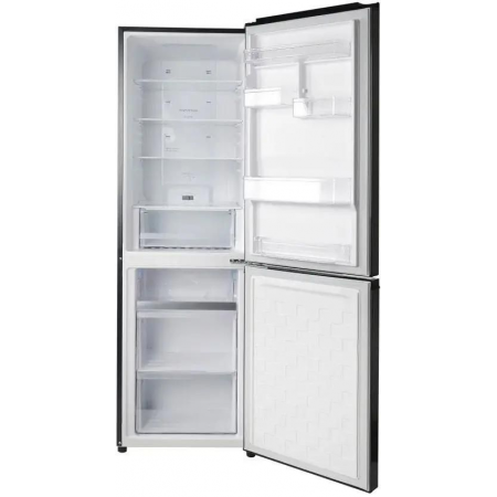 Холодильник Hitachi R-B410PUC6 BBK черный двухкамерный 215/105л морозилка снизу, фото , изображение 2