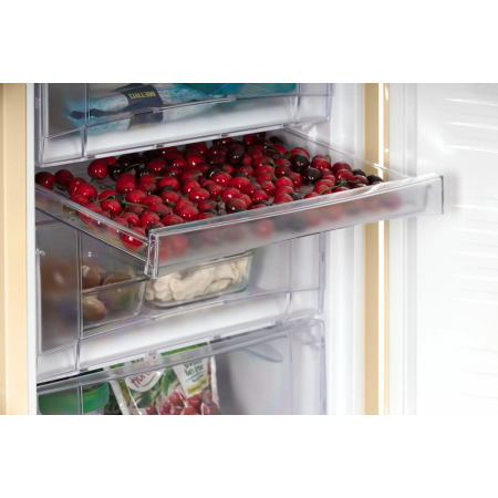 Холодильник Nordfrost NRB 152 ME бежевый мрамор двухкамерный 205/115 л морозилка снизу, фото , изображение 8