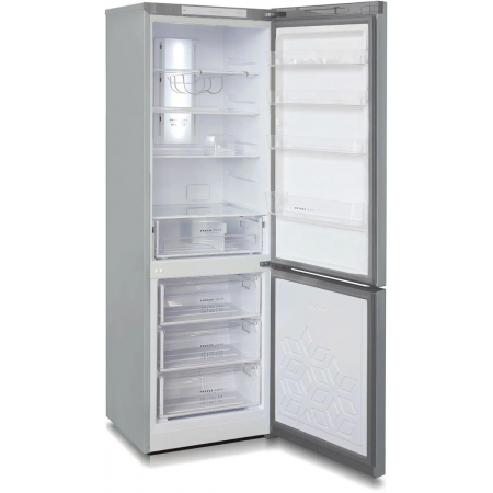 Холодильник Бирюса Б-M960NF металлик двухкамерный 240/100л морозилка снизу, фото , изображение 6