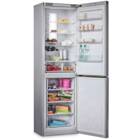 Холодильник Бирюса Б-M980NF металлик двухкамерный 240/130л морозилка снизу, фото , изображение 6