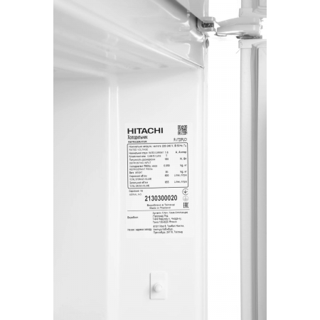 Холодильник Hitachi R-V720PUC1 TWH белый текстур. двухкамерный инвертер 444/156л морозилка сверху, фото , изображение 14