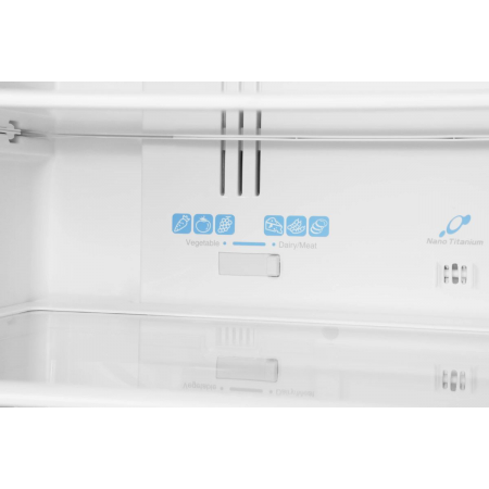 Холодильник Hitachi R-V720PUC1 TWH белый текстур. двухкамерный инвертер 444/156л морозилка сверху, фото , изображение 8