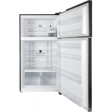 Холодильник Hitachi R-V910PUC1 BSL серебристый бриллиант двухкамерный инвертер 514/186л морозилка сверху, фото , изображение 7