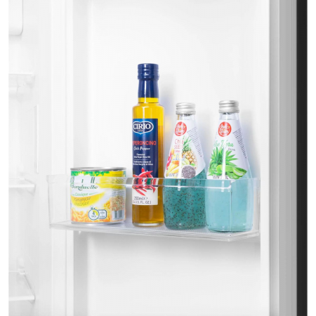 Холодильник Maunfeld MFF177NFBE черный инвертер двухкамерный Side by Side 263/170л морозилка сбоку, фото , изображение 8