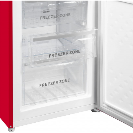 Холодильник Maunfeld MFF186NFRR красный двухкамерный 180/70л морозилка снизу, фото , изображение 13