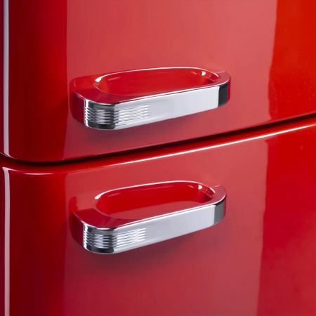 Холодильник Maunfeld MFF186NFRR красный двухкамерный 180/70л морозилка снизу, фото , изображение 7