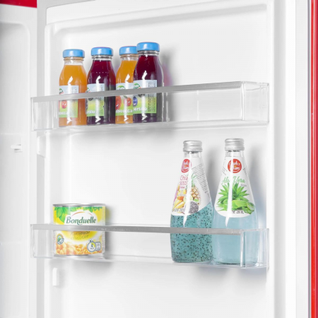 Холодильник Maunfeld MFF186NFRR красный двухкамерный 180/70л морозилка снизу, фото , изображение 9