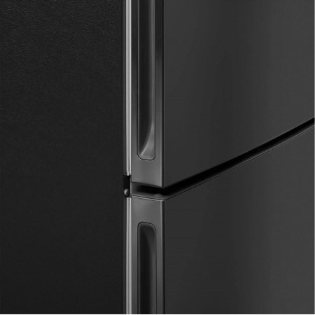 Холодильник Maunfeld MFF200NFSBE черная сталь двухкамерный 271/106л морозилка снизу, фото , изображение 7