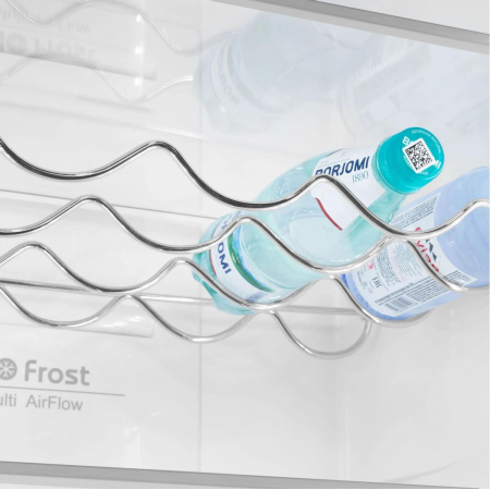 Холодильник Maunfeld MFF200NFSBE черная сталь двухкамерный 271/106л морозилка снизу, фото , изображение 10