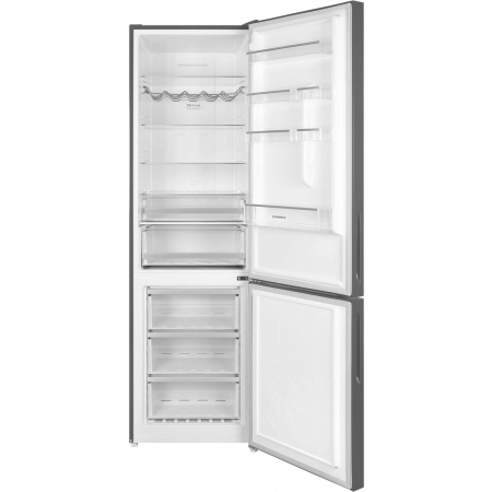 Холодильник Maunfeld MFF200NFSE нержавеющая сталь двухкамерный 271/106л морозилка снизу, фото , изображение 5