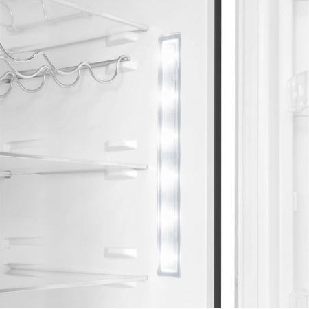 Холодильник Maunfeld MFF200NFSE нержавеющая сталь двухкамерный 271/106л морозилка снизу, фото , изображение 9