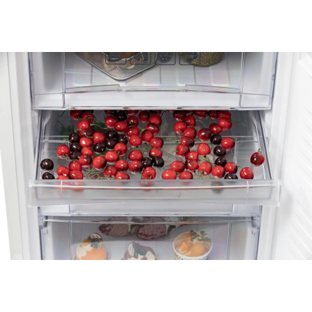 Холодильник Nordfrost NRB 154 W белый матовый двухкамерный 238/115 л морозилка снизу, фото , изображение 4