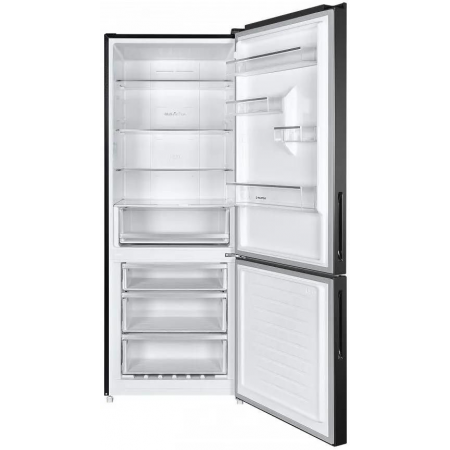 Холодильник Maunfeld MFF1857NFSB черный мат. инвертер двухкамерный 336/117л морозилка снизу, фото , изображение 4
