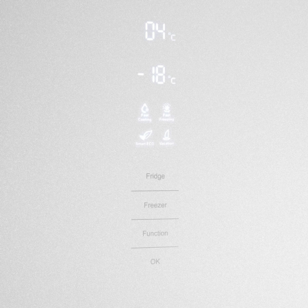 Холодильник Maunfeld MFF200NFW белый глянц. двухкамерный 271/106л морозилка снизу, фото , изображение 4