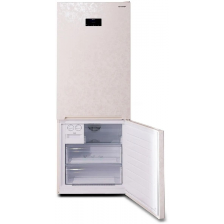 Холодильник Sharp SJ-492IHXJ42R бежевый двухкамерный 333/128 л морозилка снизу, No Frost, фото , изображение 4