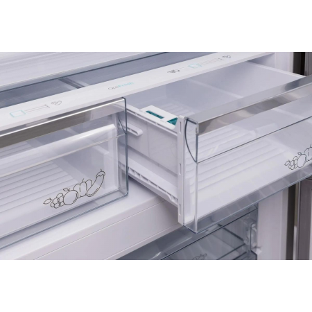 Холодильник Sharp SJ-653GHXJ52R бежевый двухкамерный 400/164 л морозилка снизу, No Frost, фото , изображение 11