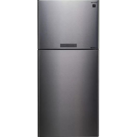 Холодильник Sharp SJ-XG55PMSL серебристый двухкамерный 394/162 л морозилка сверху, фото , изображение 5
