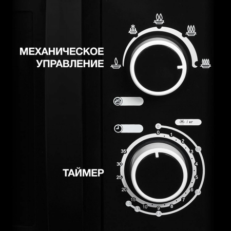 Микроволновая Печь Hyundai HYM-M2058 20л. 700Вт черный, фото , изображение 3