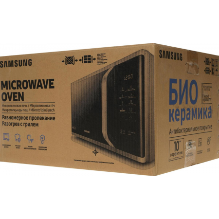 Микроволновая печь Samsung MG23K3515AW/BW, 800Вт, 23л, кнопки, поворотный механизм, белый/черный, фото , изображение 12