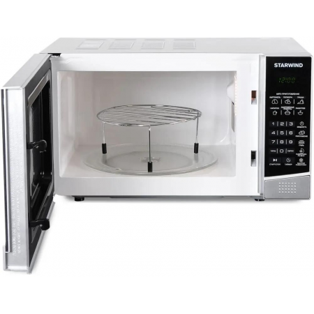 Микроволновая печь Starwind SMW2820, серебристо-чёрная, фото , изображение 5