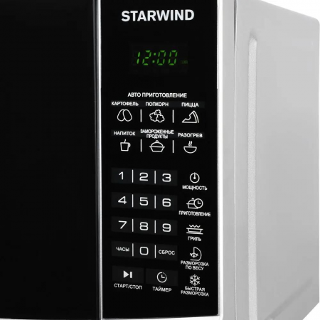 Микроволновая Печь Starwind SMW3120 20л. 700Вт серебристый/черный, фото , изображение 14