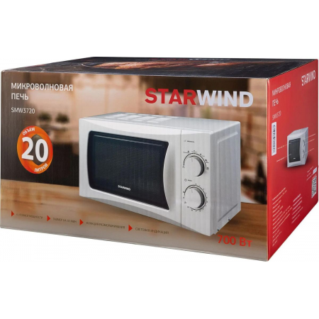 Микроволновая печь Starwind SMW3720 белый 20л 700Вт поворотный механизм, фото , изображение 20