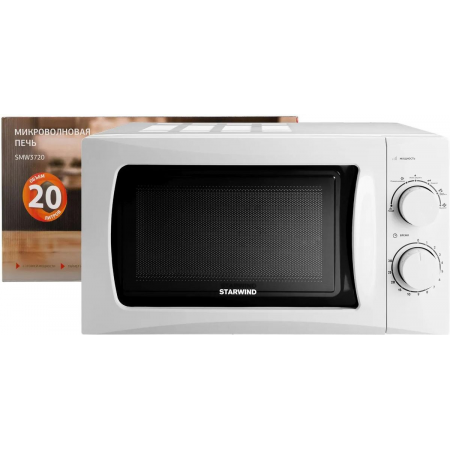 Микроволновая печь Starwind SMW3720 белый 20л 700Вт поворотный механизм, фото , изображение 21