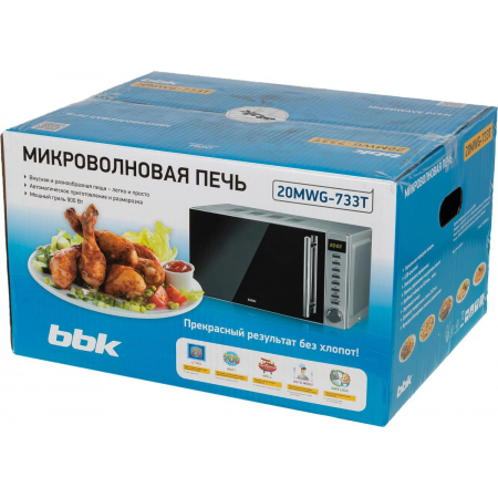 Микроволновая печь BBK 20MWG-733T/BS-M, серебристый, фото , изображение 8